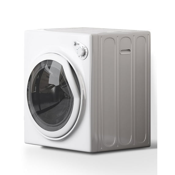 DISHUP 3.5 Cu.Ft Portable Clothes Dryer, 13 lbs Compact Dryer with Stainless Steel Tub, Electric Dryer for RV, Home, Apartment, White