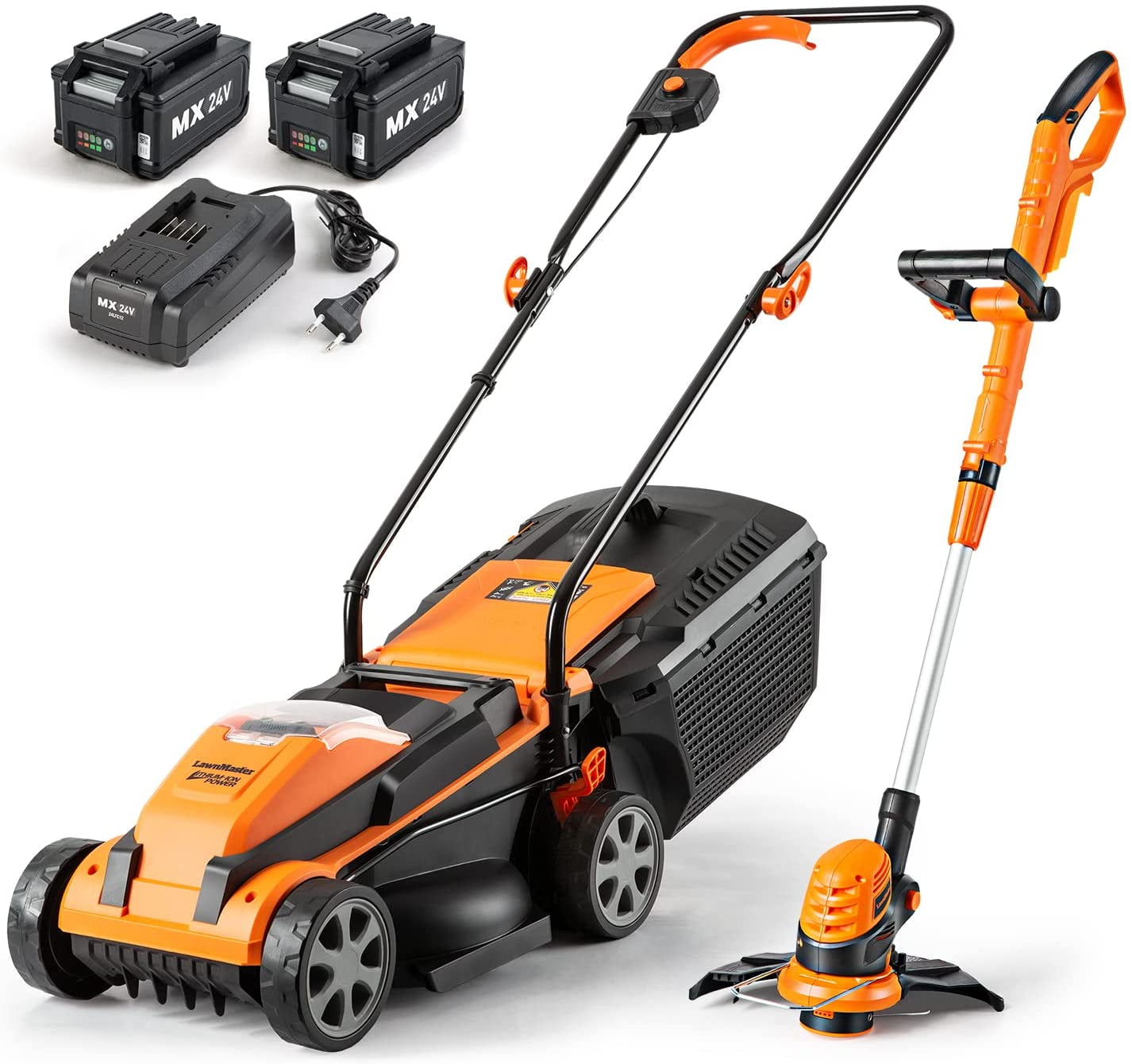 LawnMaster 20VMWGT 24V Max Combo Kit 13inch Lawn Mower and 10inch