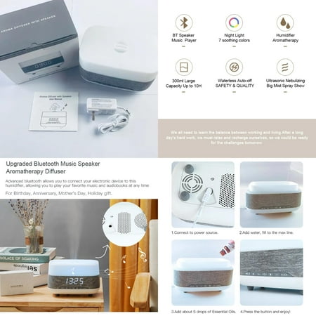 

DJNRUI Enhance Your Space with Tranquil Ultrasonic Essential Oil Diffuser Air Humidifier for Better Sleep and Relaxation. Create a Calming Sanctuary for Rest and Rejuvenation Wake up Ref