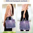 thumbnail image 4 of FORMRS Womens Corduroy Tote Bag Crossbody Shoulder Handbag with Pocket, Purple Forest, 4 of 7