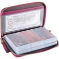 thumbnail image 1 of Yuhan Pretty Cartera Para Tarjetas De Crédito Para Mujer, De Piel Rfid, Pequeña Funda Para Tarjetas De Identificación (60 Ranuras Para Tarjetas, Color Morado Oscuro), 1 of 5
