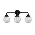 thumbnail image 3 of Innovations Lighting  Nouveau 2 Beacon - 3 Light 24" Bath Vanity Light Seedy/Matte Black, 3 of 5