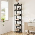 thumbnail image 6 of Bookshelf, 6-Tier Bookcase, Standing Book Shelf for Small Space, Storage Shelf Organizer, for Living Room, Bedroom, Study, Balcony, Black, 6 of 16