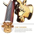 thumbnail image 2 of Miangastore 1 Set Creative Bull Head Ukulele Hook Wall Mounted Guitar Hanger (Golden), 2 of 9