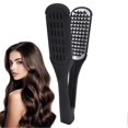 thumbnail image 1 of Cepillo alisador de doble cara con mango antideslizante para desenredar y suavizar el cabello., 1 of 5