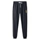 thumbnail image 4 of Pantalones casuales de moda para hombre, con bolsillos y tobillos, color liso, cintura elástica y cordón ajustable., 4 of 6