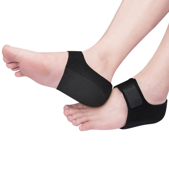 MSHUN Heel Protectors, Heel Cups for Plantar Fasciitis, Adjustable Breathable Heel Pads, Support Insoles for Tendinitis Heel Spur Aching Feet Relieve(1 Pair/Size: Women 6-11 Men 6-10)