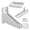 White, variant on New Automatic Door Closer Bracket Adjustable Speed Holder Protective Soft Closing Buffer Holder