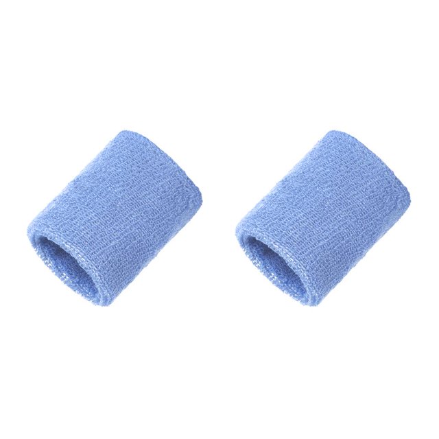 Greeniant Muñequera deportiva Muñequera absorbente de sudor Muñequera elástica unisex para niños adultos, azul lago claro Type2 NO2 Greeniant CBP171373