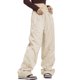 thumbnail image 2 of Pantalones para mujer Baggy Cargo Pantalones Niñas adolescentes Joggers de pierna ancha Pantalones con bolsillos para Streetwear Nituyy Varios colores, pantalón casual sólido para mujer, 2 of 5