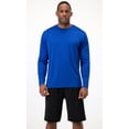 thumbnail image 2 of DEVOPS 2 Pack Men's UPF 50+ Sun Protection Long Sleeve dry Fit Fishing Hiking Running Workout T-Shirts (Medium, Dark Royal), 2 of 4