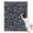DarkBlue Colorful Dinosaurs, variant on DarkBlue Colorful Dinosaurs Pattern Blanket,Comfortable Soft Flannel Throw Blanket,All Season,Warm Lightweight Blankets for Sofa Bed Couch Living Room Chair,30"x40"