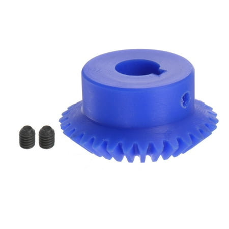 

Uxcell 1.5 Modulus 30 Teeth 14mm Inner Hole Plastic Tapered Bevel Gear with Keyway