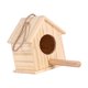 thumbnail image 2 of Casa de pájaros de madera, caja nido decorativa, casa de pájaros colgante, país con soporte de percha 125 cm x 12 cm x 155 cm Cola Casa de pájaros, 2 of 8
