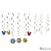 Mickey & Friends Hanging Swirl Decorations - 12 Pc