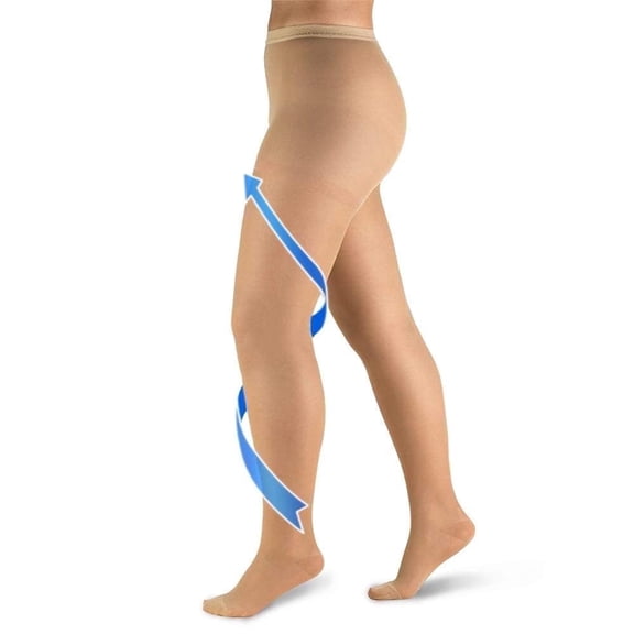 Women Medical Compression Tights, 20-30 mmHg Graduated Compression Pantyhose Men, Closed Toe Compression Stockings, High Waist Compression Leggings, Support Hose for Varicose Veins