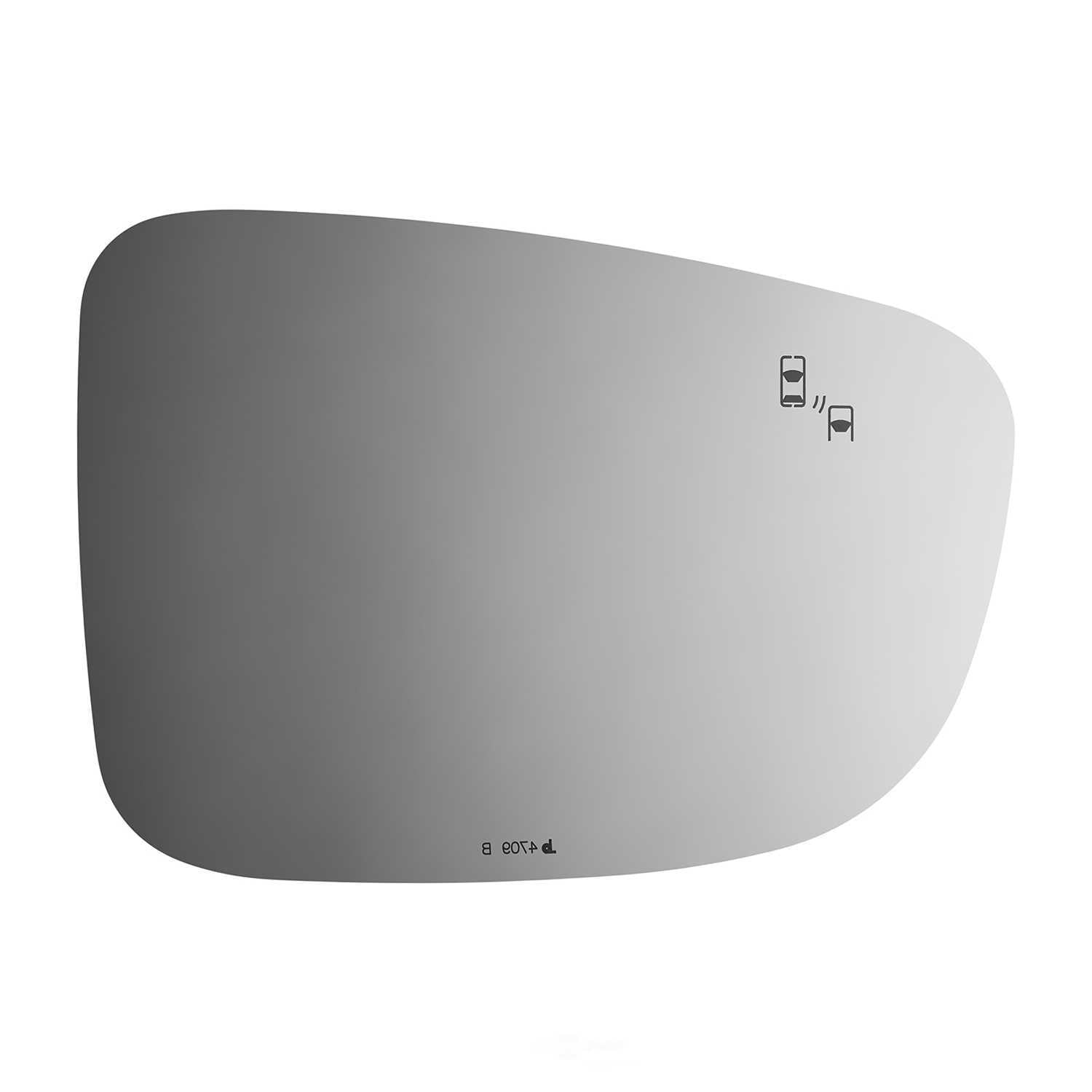 Burco Side View Mirror Replacement Glass - Clear Glass - 4709B