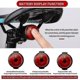 thumbnail image 3 of Herramientas para bicicleta Linterna para bicicleta Luz trasera para bicicleta Detección de freno automático Cargas LED impermeables Sillín para luz trasera para ciclismo,11 kaili Sencillez, 3 of 5
