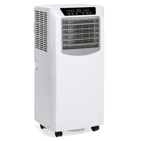 Best Choice Products 3-in-1 10,000 BTU Portable Compact Air Conditioner AC Cooling Fan Dehumidifier Unit for Up to 200 Sq. Ft. w/ Remote (Best Room Dehumidifier 2019)