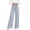 Blue, variant on Womens Tie Waist Wide Leg Pants with Pockets High Waisted Loose Fit Casual Work Long Pants