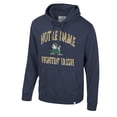 thumbnail image 2 of Men's Colosseum Navy Notre Dame Fighting Irish Big & Tall Cap E-Tan Pullover Hoodie, 2 of 3