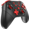 GCHT GAMING Wireless Pro Controller for Nintendo Switch/Switch Lite with Wake Up, NFC, Turbo, Gyro Axis, Dual Shock Support PC, Pro Controllers Compatible Nintendo Switch/Switch Lite/PC (Black Rad)