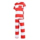 thumbnail image 5 of Disfraz de recluso a rayas de Halloween para adultos, unisex, divertido, para fiesta, 2025, 5 of 5