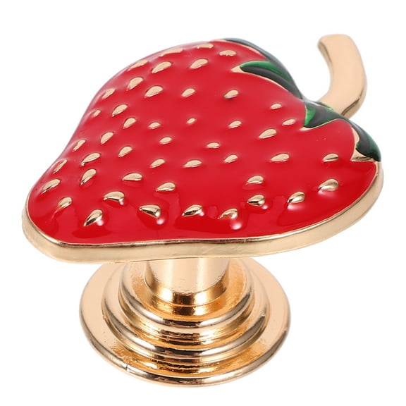 DRAFIDEEP 1Set Zinc Alloy Strawberry Shaped Handle for Furniture Hardware Simple Design Cute Cabinet Knobs