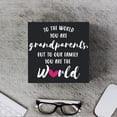 thumbnail image 4 of Zomyto 7"x7" Funny Grandparents Wooden Box Sign Plaque to the World You are Grandparents Wood Box Sign, 4 of 6