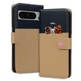 thumbnail image 4 of TECH CIRCLE for Google Pixel 8 Pro Wallet Case with Wrist Strap,Cute Animal Pattern PU Leather Magnetic Clasp Folio Flip Kickstand Credit Card Slots & Cash Pocket Shockproof Slim Phone Case, Khaki, 4 of 8