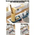 thumbnail image 3 of Drain Basket, Telescopic Drain Rack Portable Multifunctional Kitchen Sink Telescopic Drain Rack with Towel Rail for Cleaning and Drying Fruit and Vegetable Tableware,Pink, 3 of 7