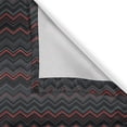 thumbnail image 6 of Ambesonne Abstract Grommet Curtain, Zigzag Chevron Theme Art, 50" x 54", Charcoal Grey Pale Grey, 6 of 6