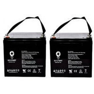 SPS Brand 12V 75Ah Replacement Battery (SG12750RT) for Interstate DCM0075 UPS (Terminal RT) (2 Pack)