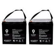 SPS Brand 12V 75Ah Replacement Battery (SG12750RT) for Leoch LPL12-75, LPL 12-75 UPS (Terminal RT) (2 Pack)