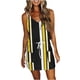 thumbnail image 1 of Mujeres Casual con cuello en V sin mangas Vendaje Estampado de rayas Chaleco suelto Sling Dress OAVQHLG3B Store lin121212, 1 of 4
