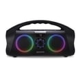 thumbnail image 1 of AIWA Portable Boombox - Waterproof Bluetooth Speaker, Rechargeable Wireless Boombox with Multi Color LED Lighting and Digital Display, AUX Input and Carry Handle, 15 Hour Playtime, 1 of 5