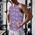 thumbnail image 5 of Pofeuu Pugs and Flowers Print Men's Workout Tank Tops Sleeveless Muscle Gym Shirt Quick Dry-3X-Large, 5 of 7
