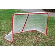 EZGoal Monster Steel Tube Filet de but de hockey pliable en métal Règlement officiel 1,8 x 1,2 m Rouge