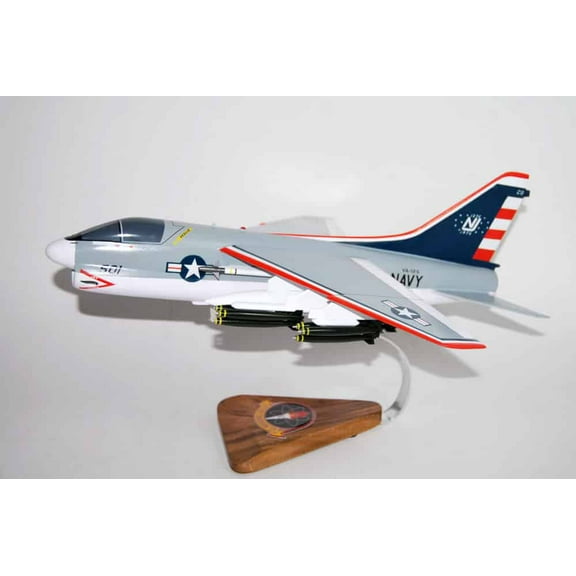 VA-125 Rough Raiders A-7a Corsair II Model, LTV, 1/31 Mahogany Scale Model, Navy