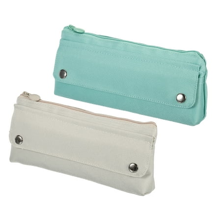 Large Capacity Pencil Case, 2 Pack Pen Pouch Cosmetic Bag