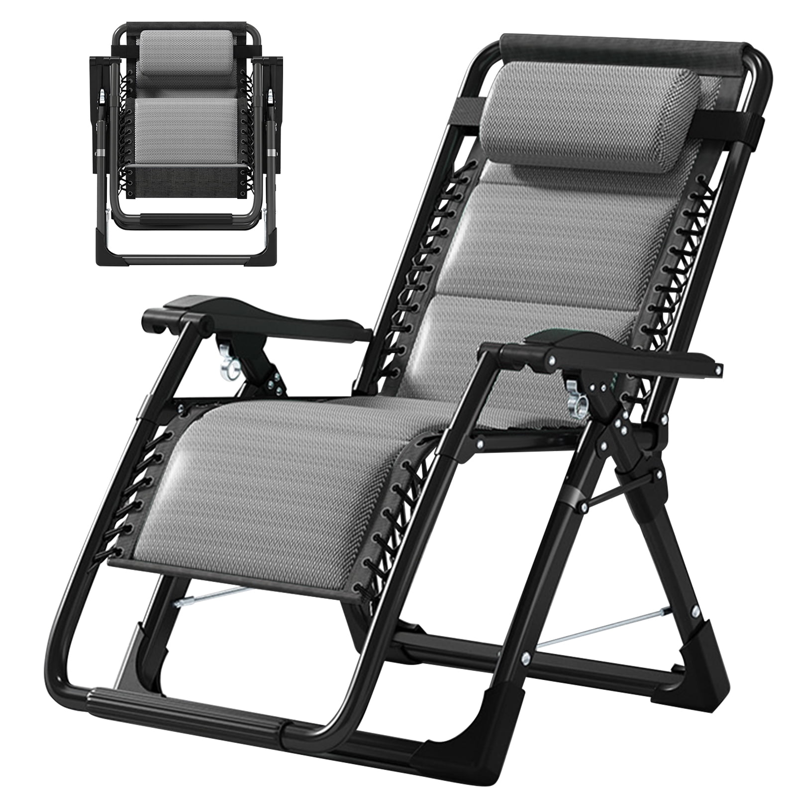 NAIZEA Zero Gravity Chair, Oversize Patio Chair,Lawn Chair Flolding