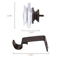 thumbnail image 4 of UTOPIA ALLEY Wall Mounted 3/4 Inch Curtain Rod - Curtain Rods For Windows 86 to 120 Inch, Adjustable Drapery Rods, Oil Rubbed Bronze Bedroom Curtain Rods, Tapestry Poles (Oil Rubbed Bronze, 86"-120"), 4 of 9