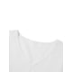 thumbnail image 5 of Sunloudy - Camiseta de verano con cuello en V para mujer, casual, manga larga, color sólido, túnica holgada Sunloudy  moda, 5 of 9