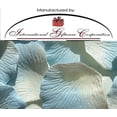 thumbnail image 1 of Ivory / Blue - Two Tone - 500 Silk Rose Petals Wedding Favors - Solid Colors - Wedding Reception and Party Supplies, 1 of 1