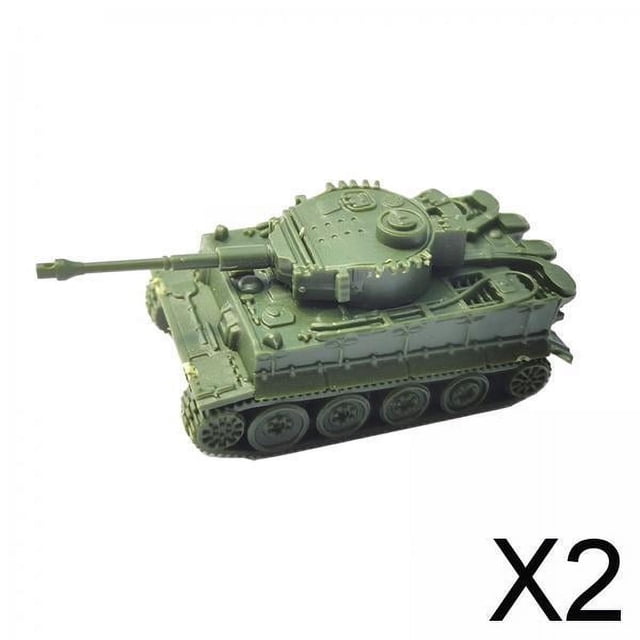 2x Rompecabezas de Modelo de Tanque Ensamblado 1/144, Modelo de Tanque 4D, Carro para Regalo, Recuerdos de Fiesta para Adultos, Decoració 2 piezas