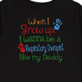 thumbnail image 4 of Inktastic Respiratory Therapist like Daddy Boys or Girls Long Sleeve Toddler T-Shirt, 4 of 5