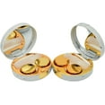 thumbnail image 1 of 2 Pack Marble Contact Lens Case All In One Travel Contact Container Soak Storage Kit(Rose Gold + Gold), 1 of 7