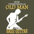 thumbnail image 3 of CafePress - Never Underestimate An Old Man With A Bass T Shirt - Men's Classic Graphic Cotton T-Shirt, 3 of 4