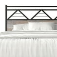 thumbnail image 5 of Castle Place Vintage King Metal Platform Bed with 4 Storage Drawers, Natural Oak, 5 of 10