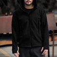 thumbnail image 2 of WTOBBY Men's Cold Proof Fleece Hooded Jacket for Outdoor - Warm Bladder Insulation, Heavy-Duty for Winter Sports, Hiking, and Extreme Wind Protection with Comfort Fit,Black 4XL, 2 of 5